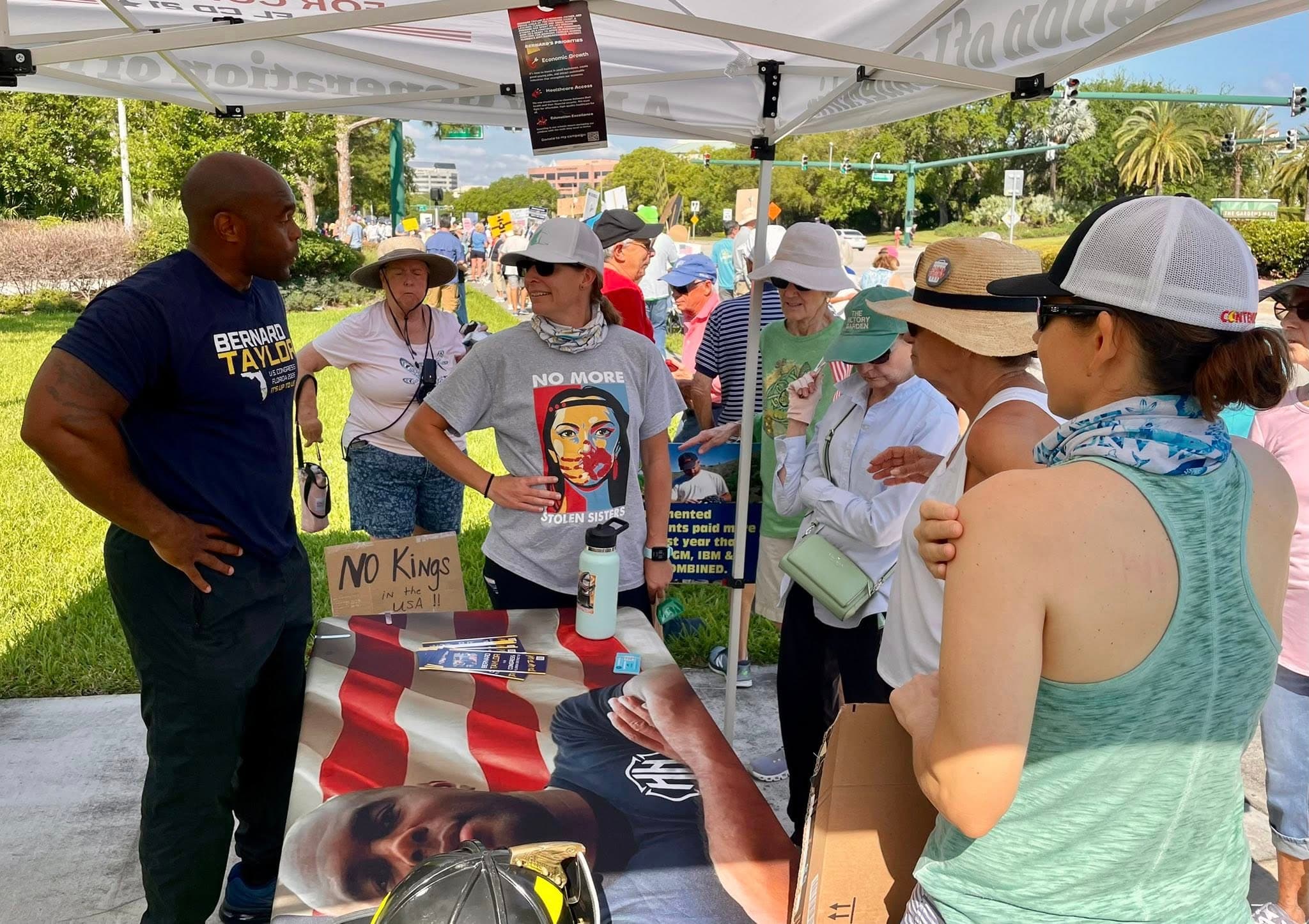 Bernard Taylor Talking to Voters